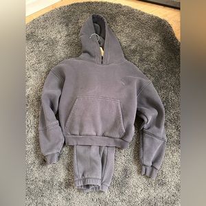 Women’s Oner Active Hooded Track suit Set / Dark Gray/ Size S